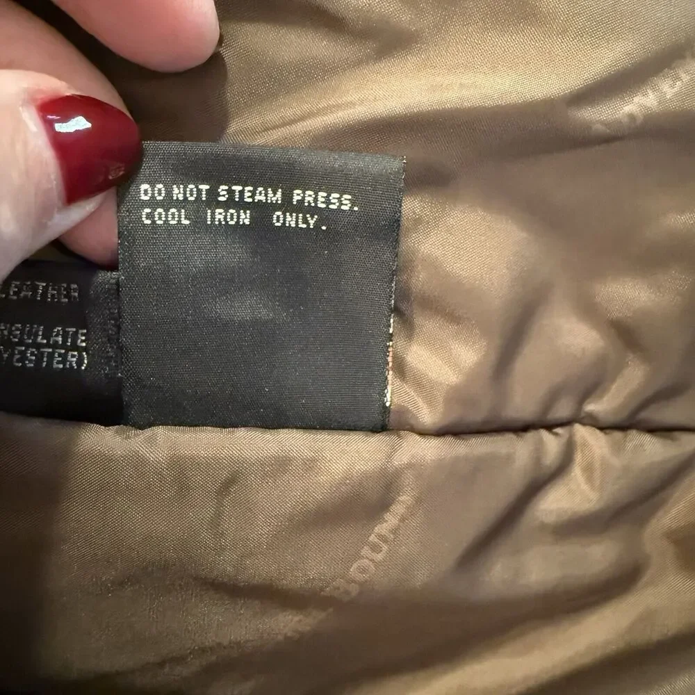 VTG Wilsons Leather Jacket Mens Large Tall Two-Tone Brown Green Distressed EUC‎